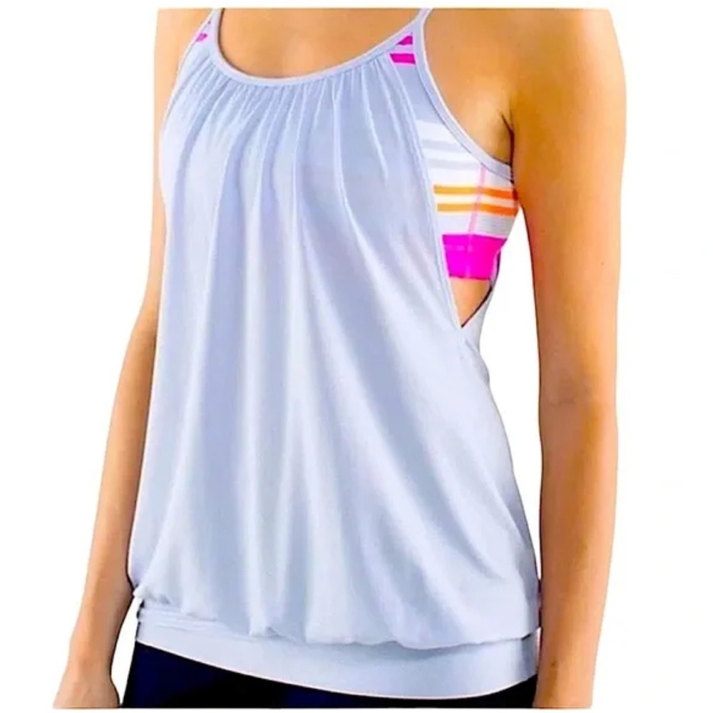 LULULEMON: No Limits Cool Breeze Tank-top with Built-In Sports Bra Size 4